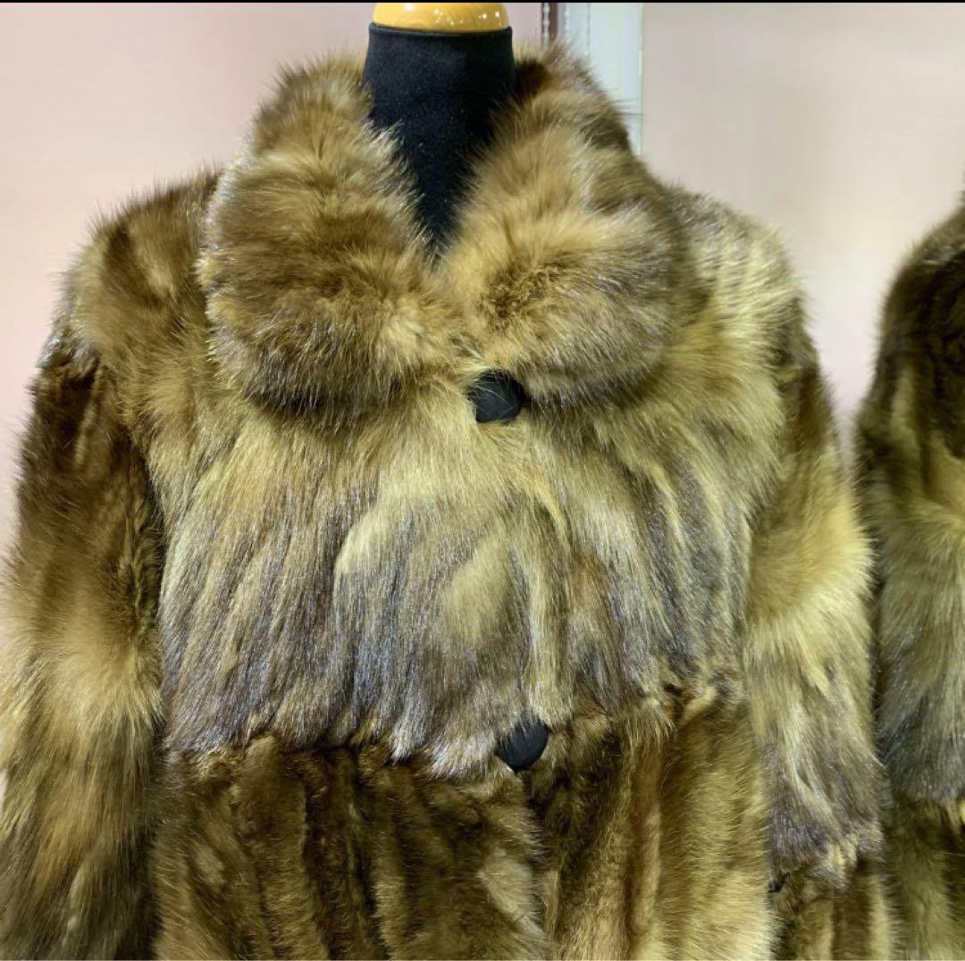 新春　プライス❣️ ロシアンセーブル　リバーシブル　コート《貂皮 毛皮 大衣》