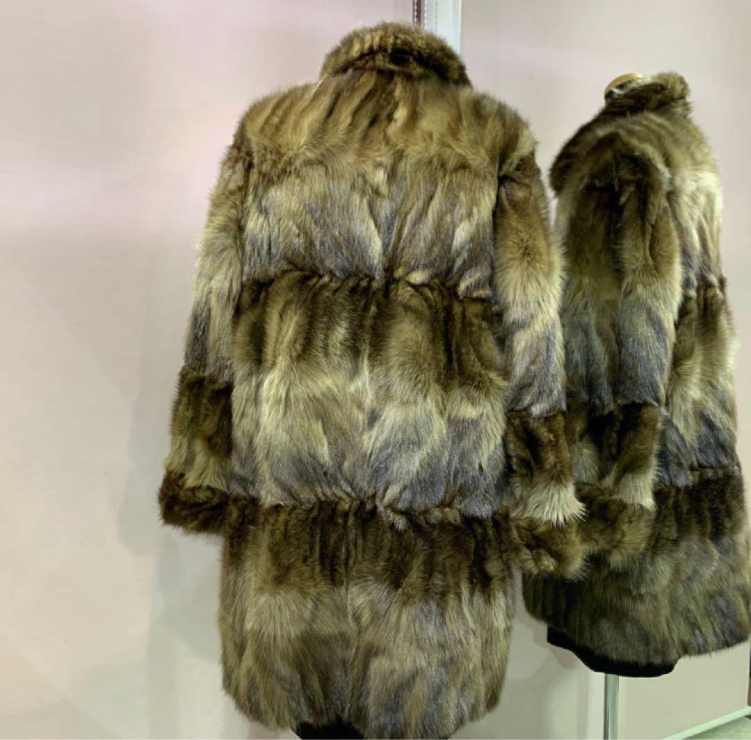 新春　プライス❣️ ロシアンセーブル　リバーシブル　コート《貂皮 毛皮 大衣》