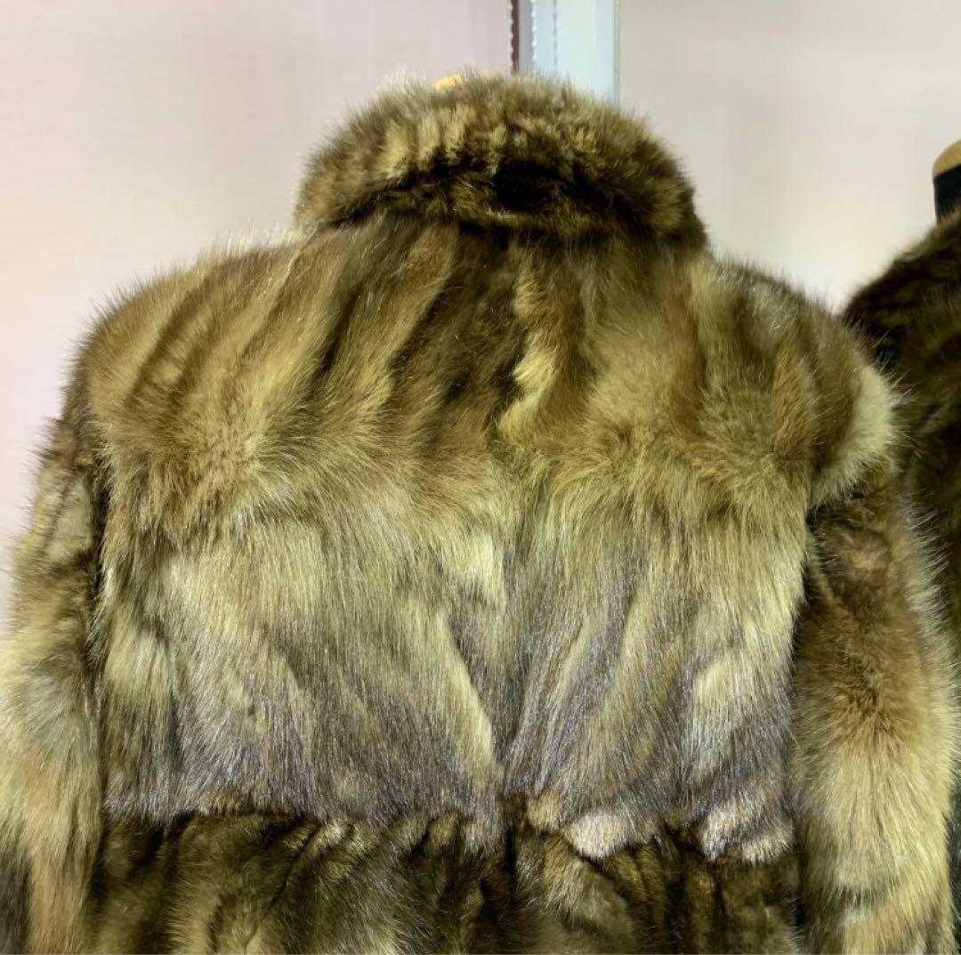 新春　プライス❣️ ロシアンセーブル　リバーシブル　コート《貂皮 毛皮 大衣》