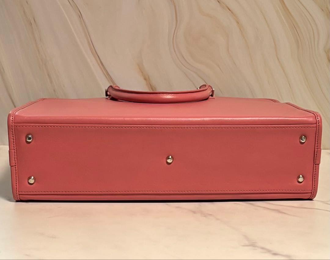 ビジネスレザーファクトリー　ビジネスバッグ　ピンク（販売終了希少）