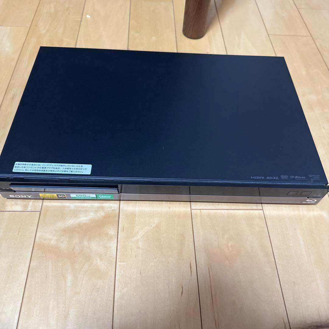 SONY ブルーレイレコーダー HDD搭載 ブラック　ジャンク品