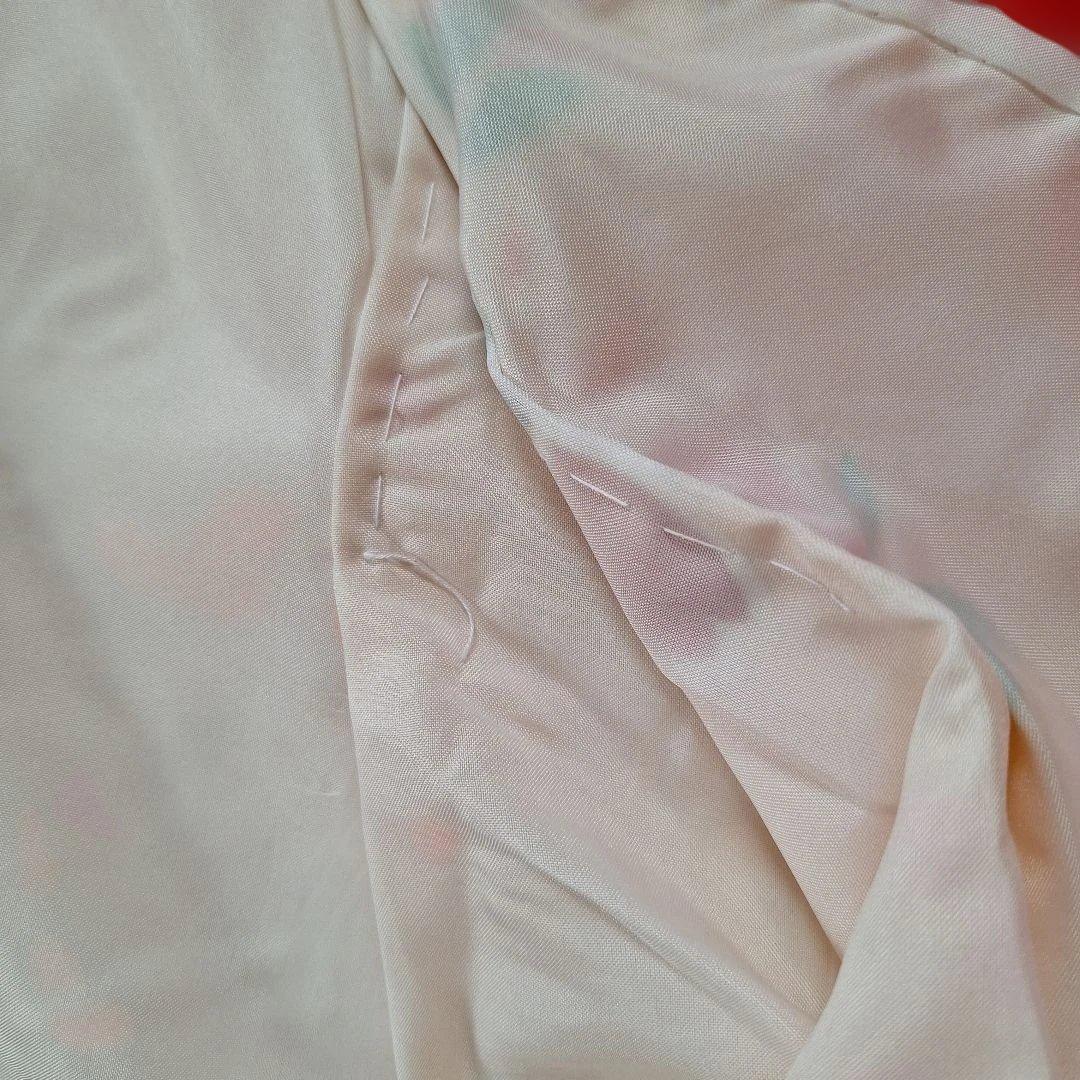 七五三　七歳用正絹着物と作り帯、小物セット中古品