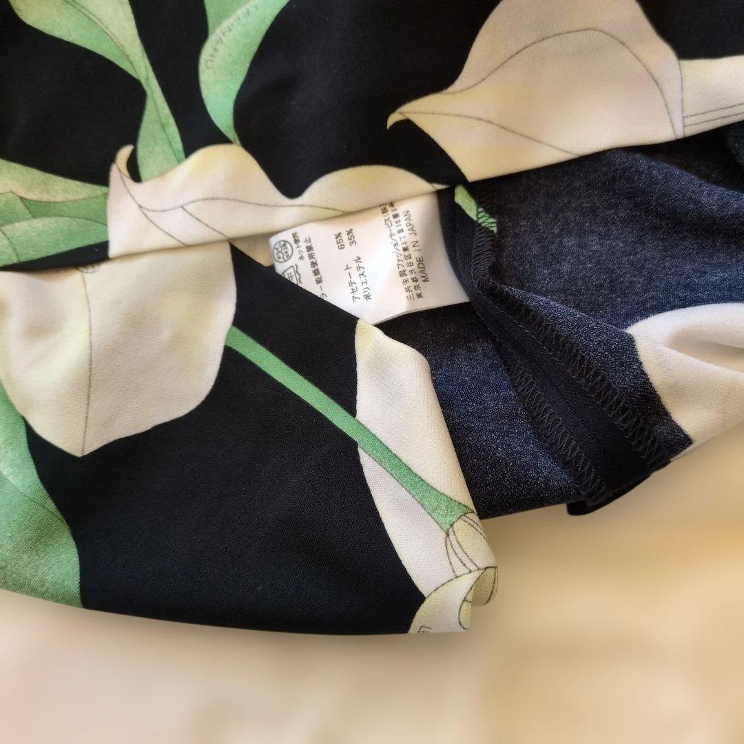 美品　人気カンカン　LEONARD フラワープリント 長袖チュニック