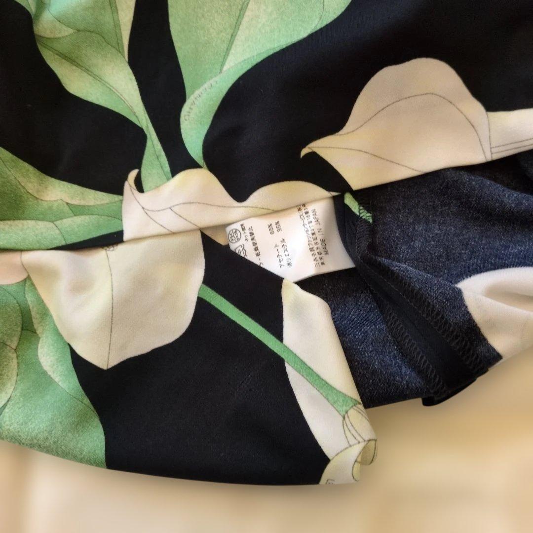 美品　人気カンカン　LEONARD フラワープリント 長袖チュニック