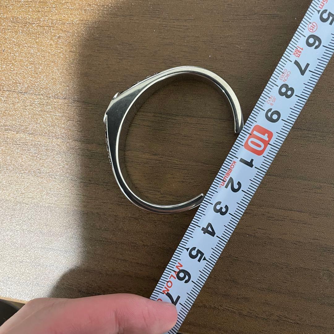 【未使用級】BALENCIAGA Bロゴブレスレット シルバー