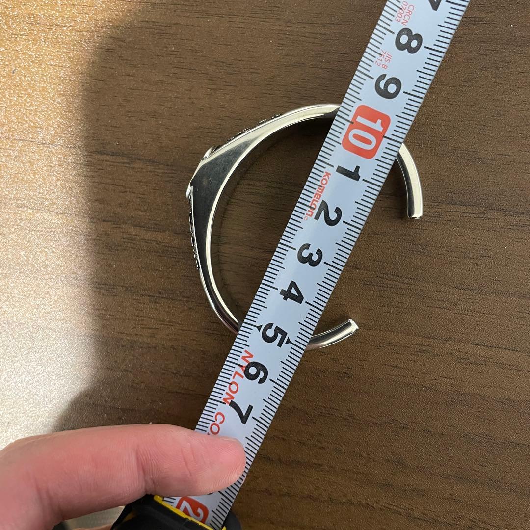 【未使用級】BALENCIAGA Bロゴブレスレット シルバー