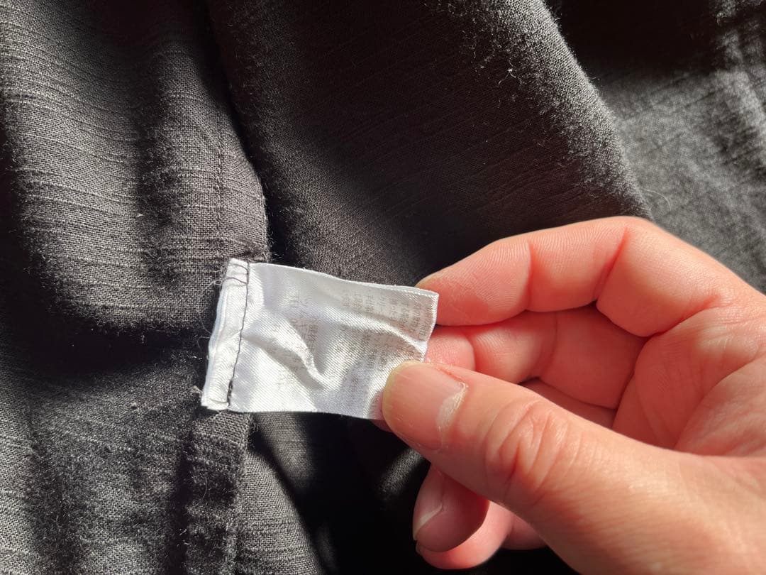 OSOCU知多木綿 黒染め オープンカラーシャツジャケット 名古屋黒紋付染