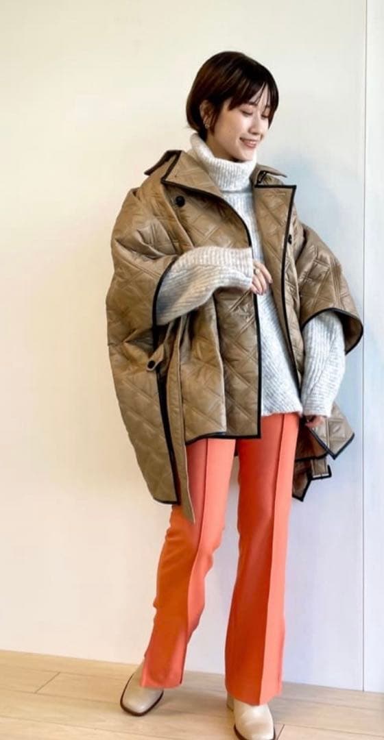 未使用タグ付き♡LOVELESS キルティング　ポンチョ　コート　ベルト付き