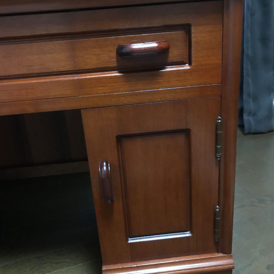 お値下げ⤵️ アンティーク シンプル木製ドレッサー　送料込み　チーク材