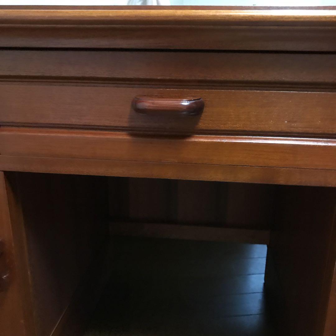 お値下げ⤵️ アンティーク シンプル木製ドレッサー　送料込み　チーク材