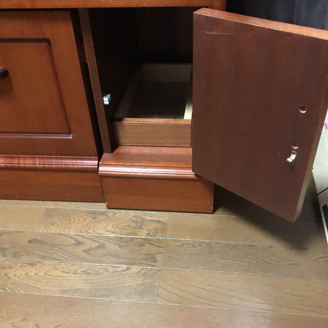 お値下げ⤵️ アンティーク シンプル木製ドレッサー　送料込み　チーク材