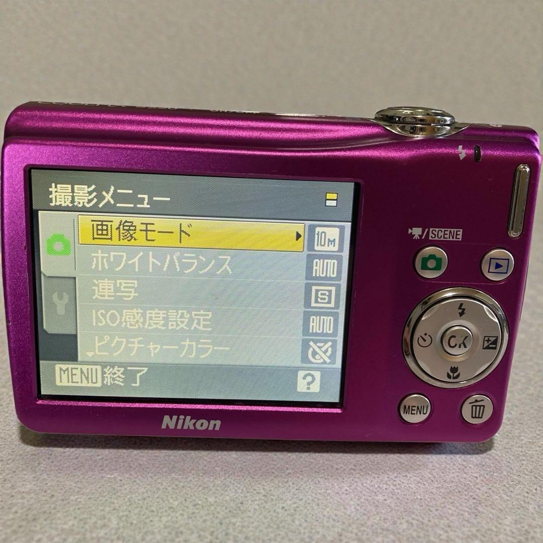 [美品]Nikon デジタルカメラ COOLPIX S220ピンク