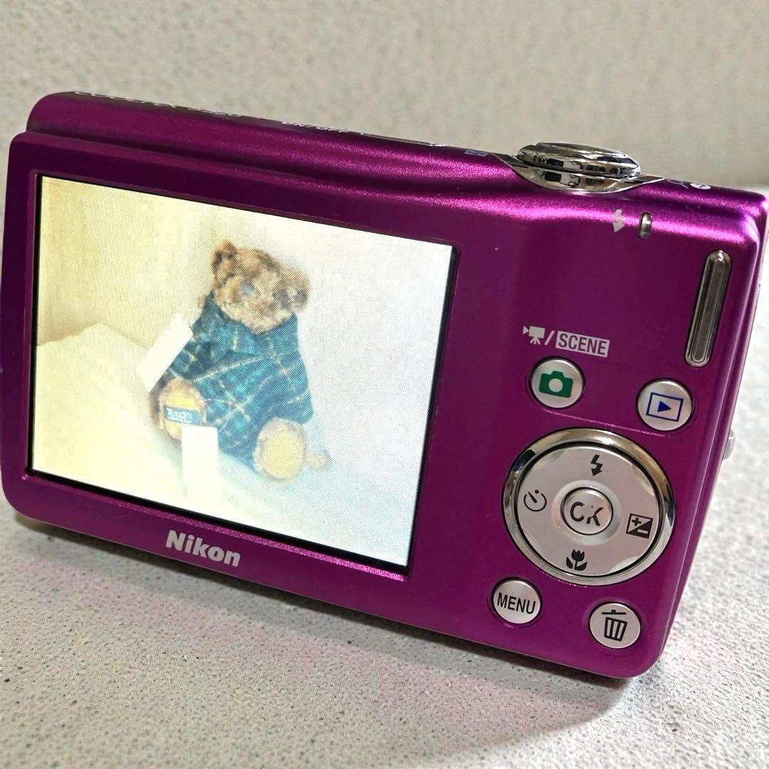 [美品]Nikon デジタルカメラ COOLPIX S220ピンク