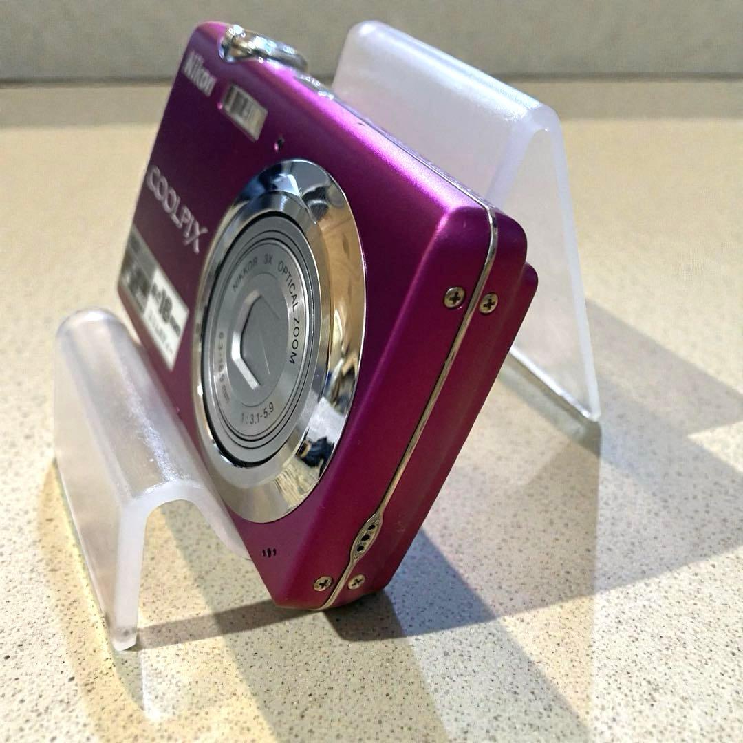 [美品]Nikon デジタルカメラ COOLPIX S220ピンク