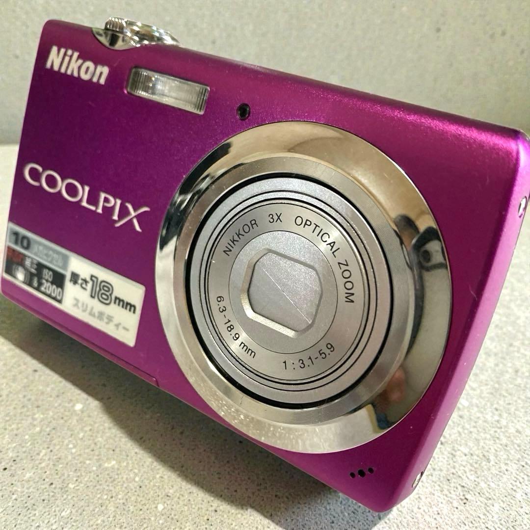 [美品]Nikon デジタルカメラ COOLPIX S220ピンク