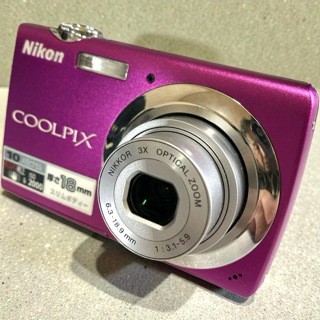 [美品]Nikon デジタルカメラ COOLPIX S220ピンク