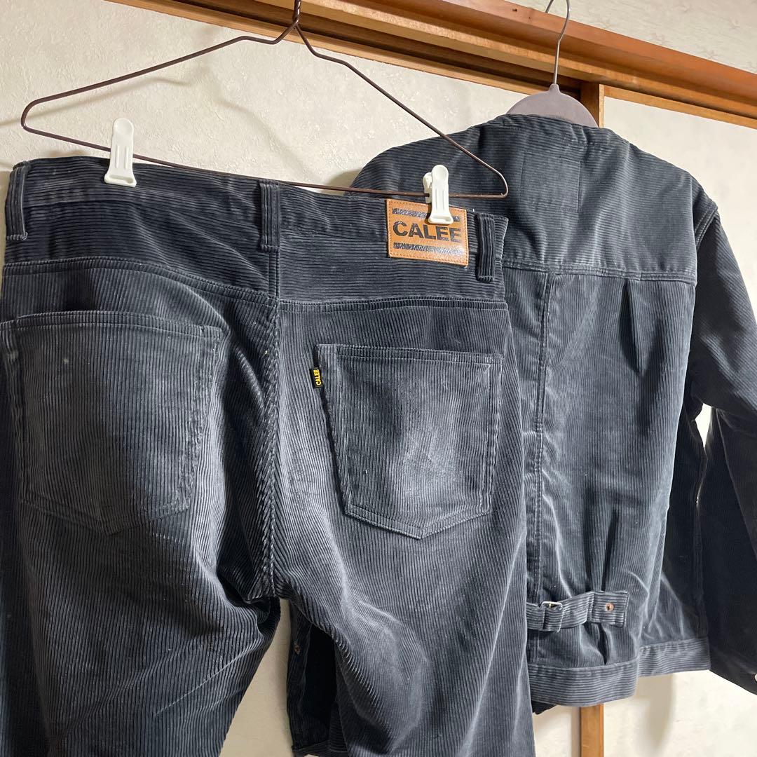 早い者勝ちCALEE コーデュロイ カバーオール MEDIUMグレー パンツのみ