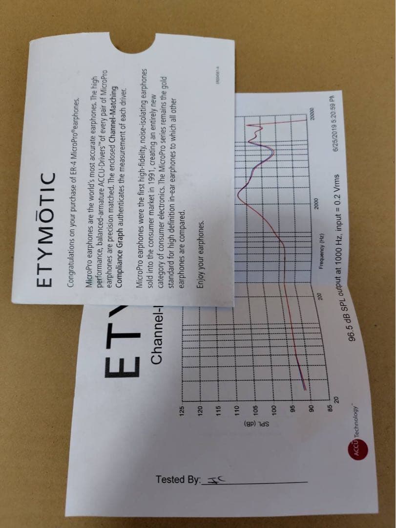 ETYMOTIC ER-4S イヤホン