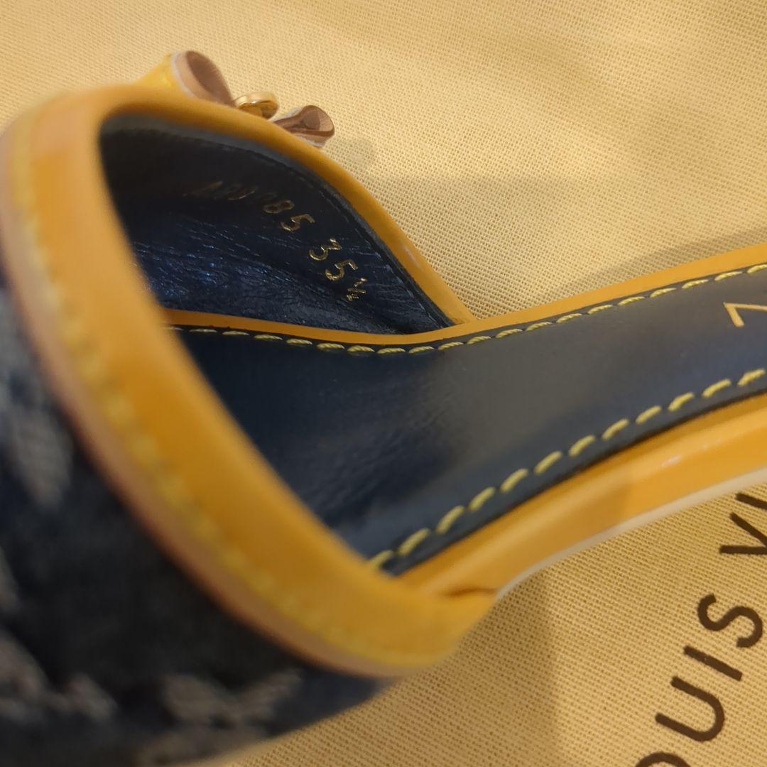 ＊LOUIS VUITTON モノグラムデニムミュール　22.5cm＊