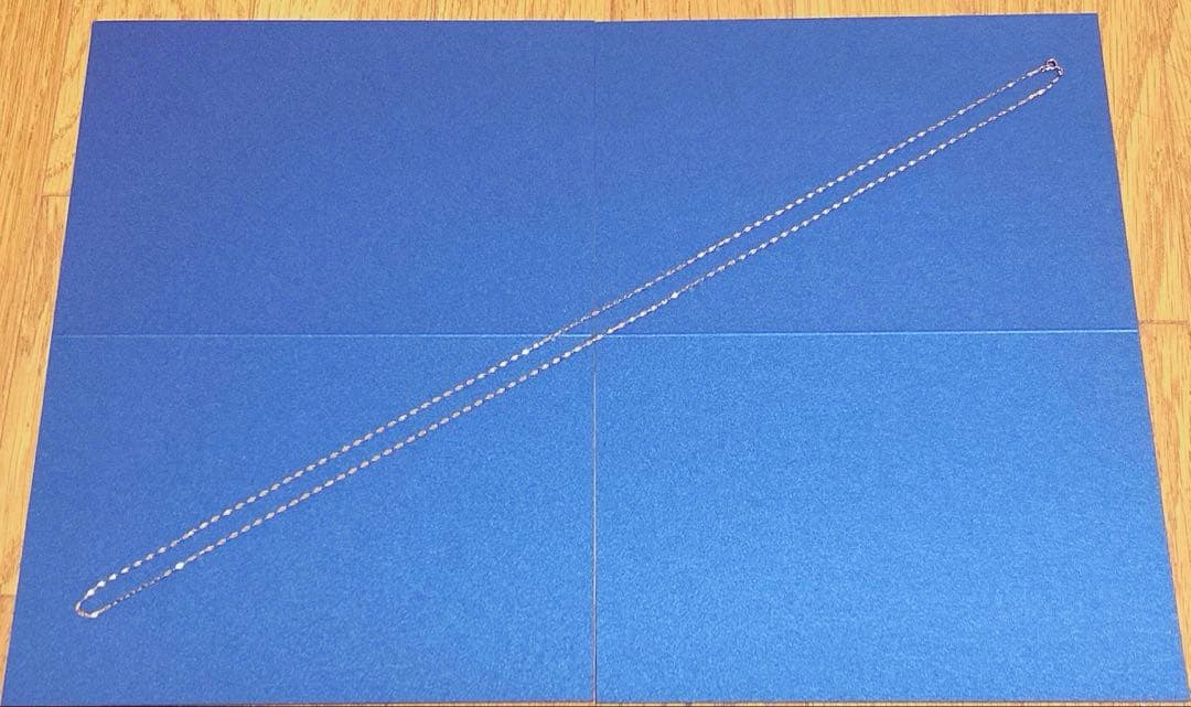 ココシュニック　k18フラワークロスチェーン ロングネックレス