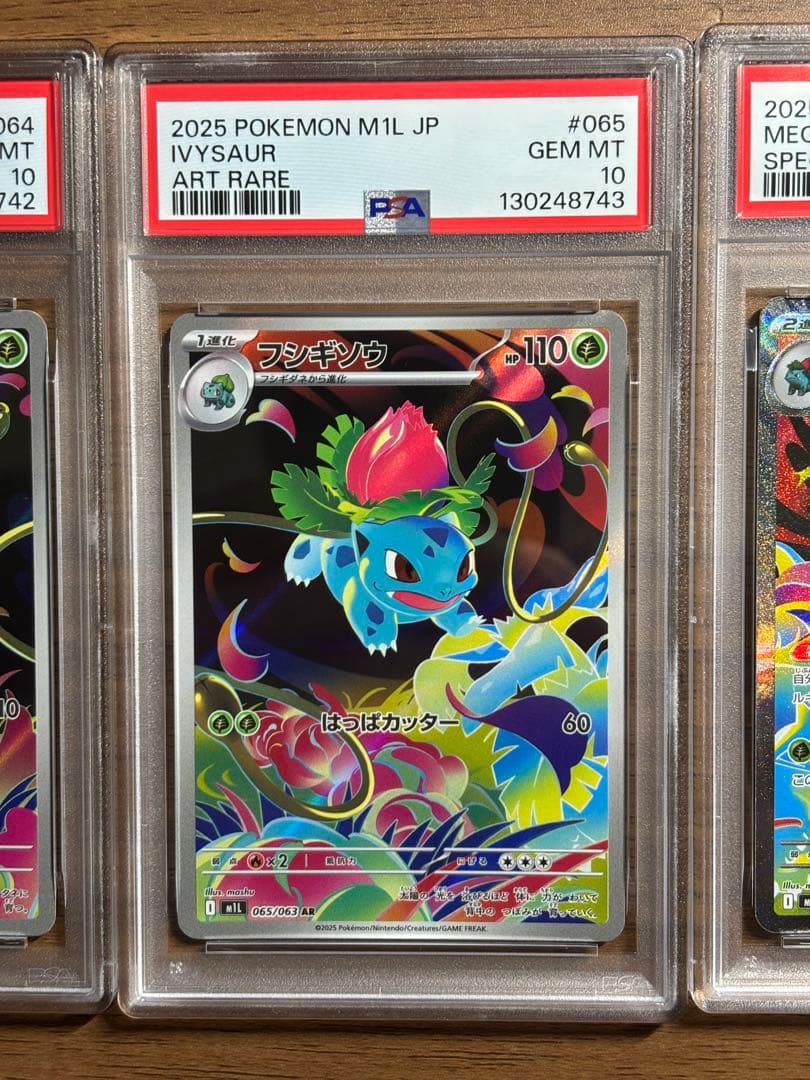 【PSA10 3連番】メガフシギバナex SAR メガブレイブ 進化ライン