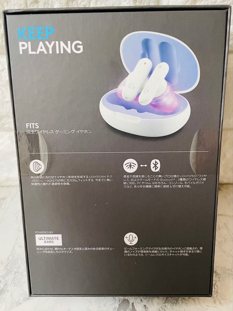 水瀬莉愛様　Logicool ゲーミングイヤホンGHS-FITSWH／ホワイト