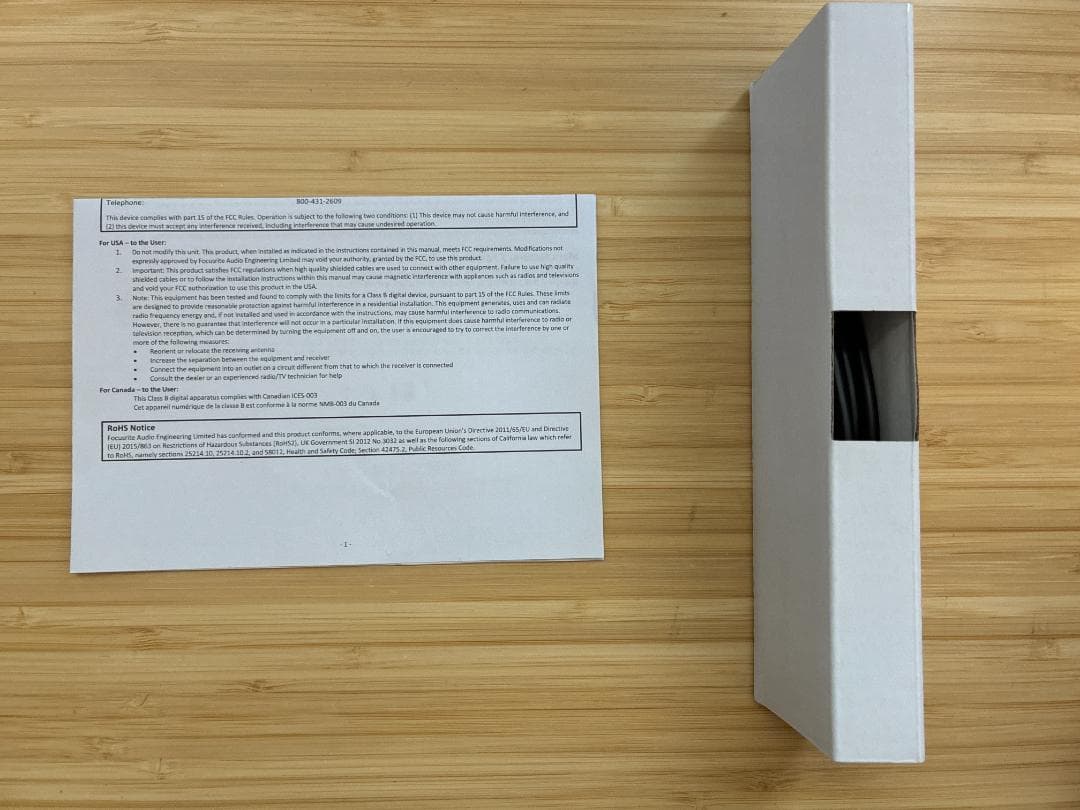 Focusriteオーディオインターフェース(Scarlett 2i2)