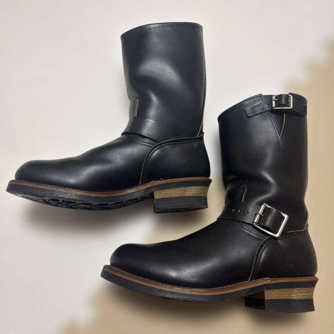 h*e様 美品　レッドウイング　RED WING ブラック エンジニアブーツ バ