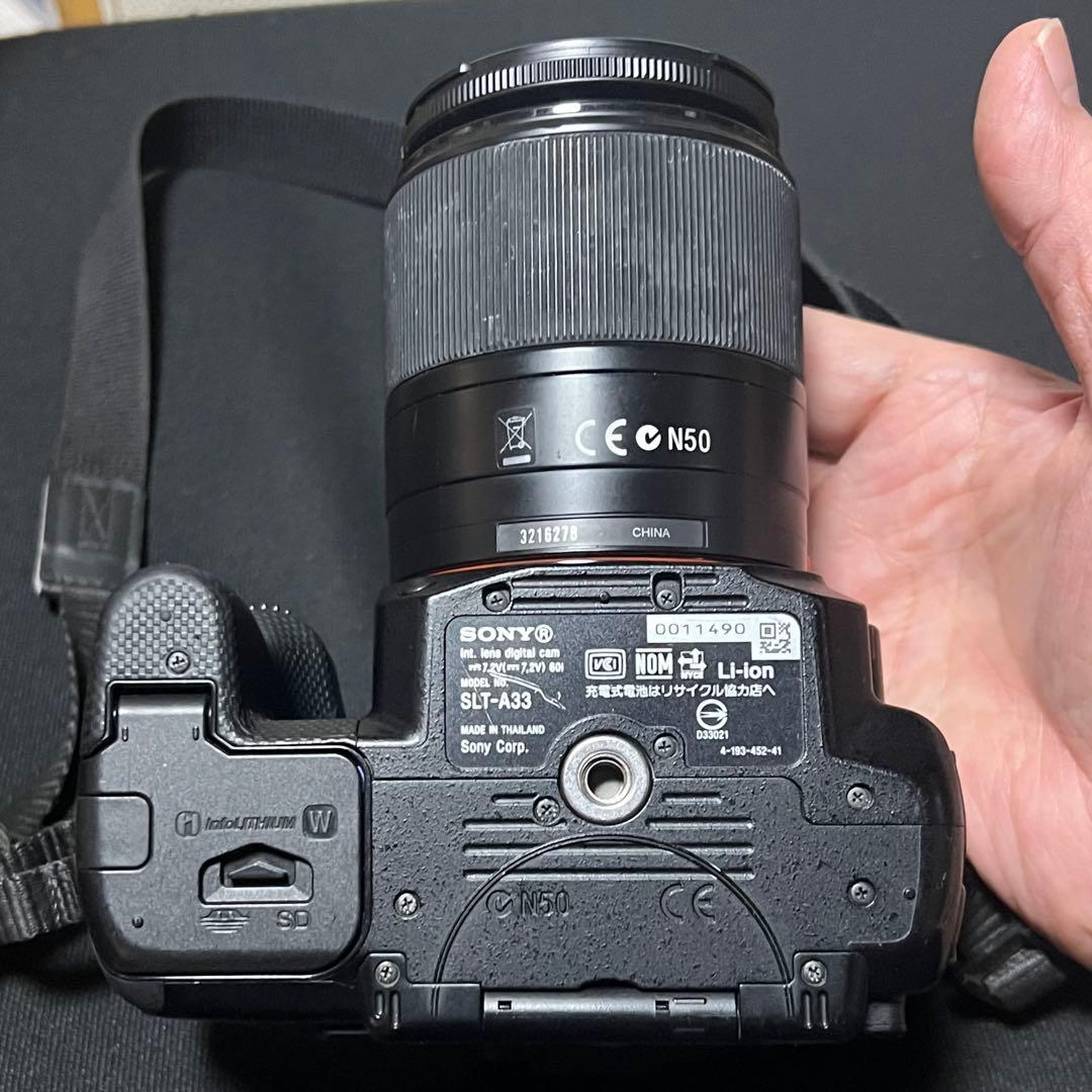 SONY α33 デジタル一眼レフカメラ　18-70mmレンズ等一式　ユーズド
