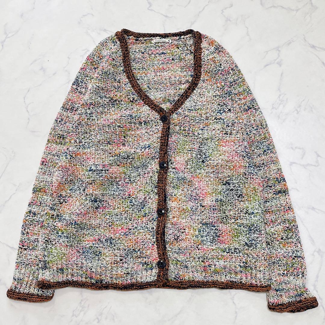 素敵✨ミナペルホネン カーディガン 春色 コットンブレンド ゆったり