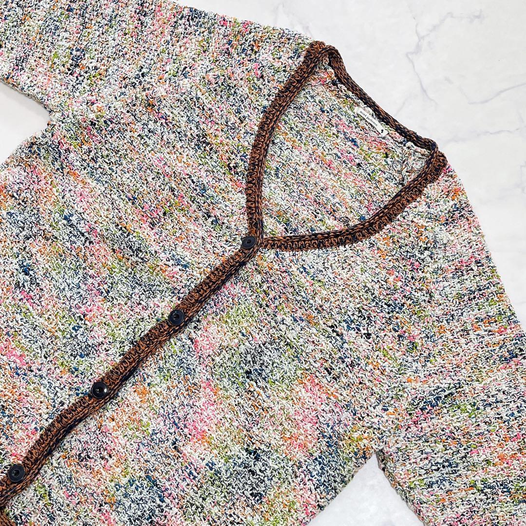 素敵✨ミナペルホネン カーディガン 春色 コットンブレンド ゆったり