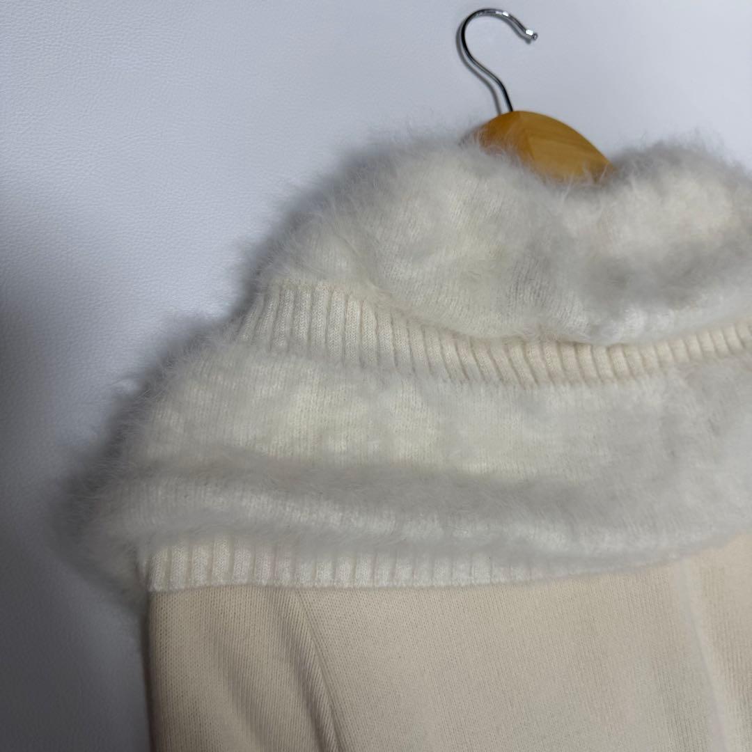 アルビ エルマンノシェルビーノ ロング カーディガン アンゴラ ウール