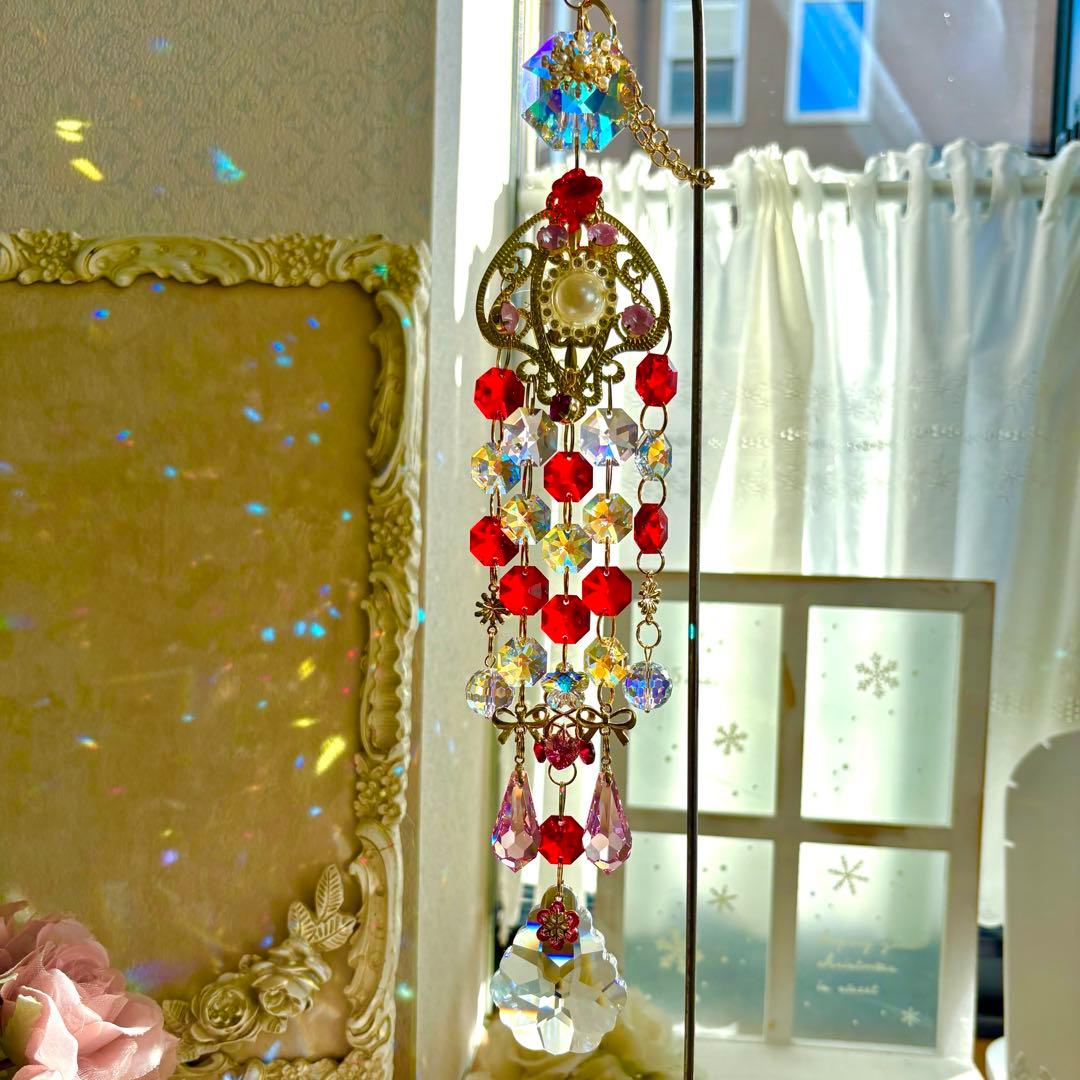 ライトシャム✩.*˚ SWAROVSKIサンキャッチャー