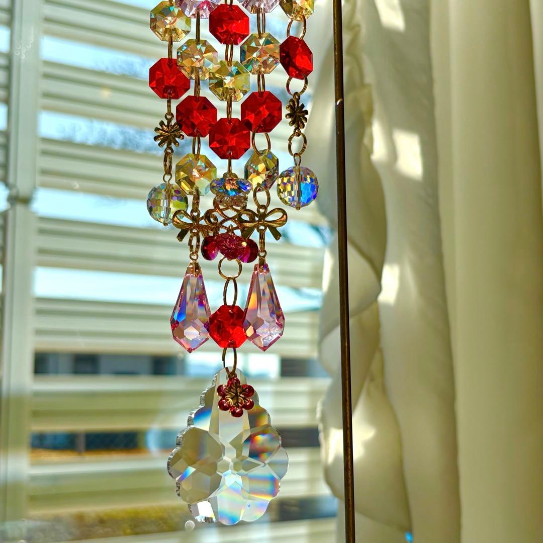 ライトシャム✩.*˚ SWAROVSKIサンキャッチャー