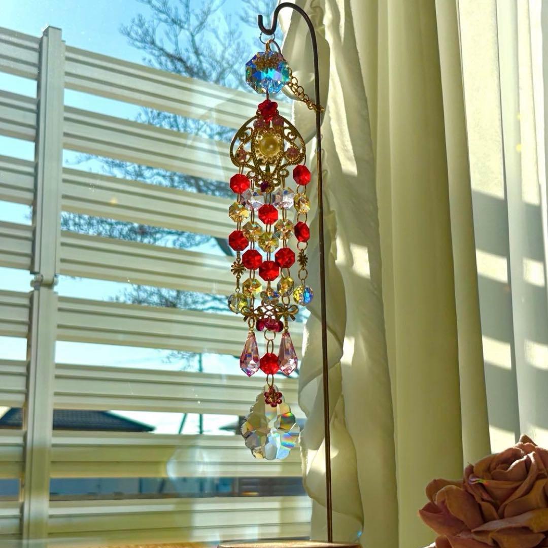 ライトシャム✩.*˚ SWAROVSKIサンキャッチャー