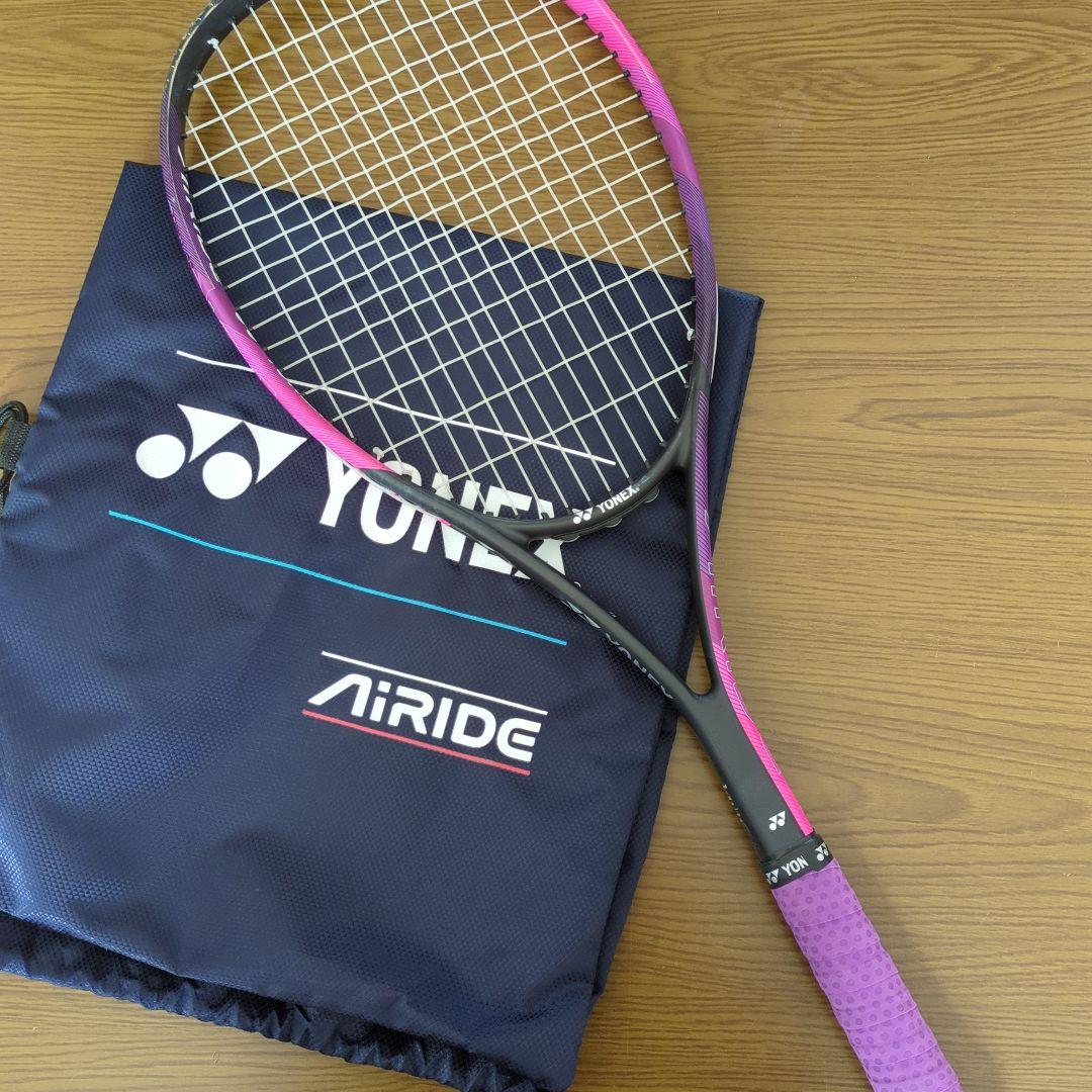 美品　YONEX AIRIDE テニスラケット ピンク ケース付き