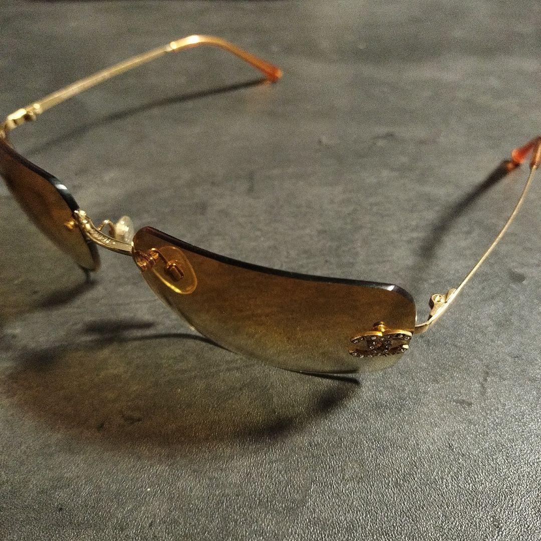 CHANEL ココマーク サングラス 希少 リムレス