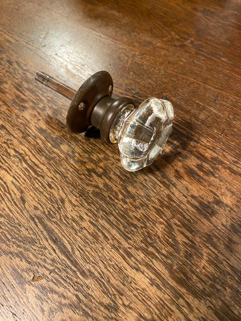 ガラス　ドアノブ　レトロ