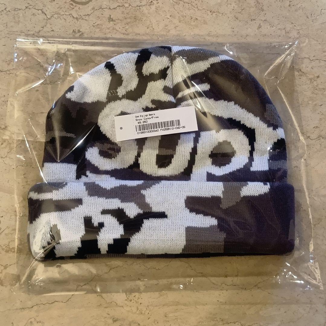 【期間限定～2/8】 Supreme Camo Big Logo Beanie