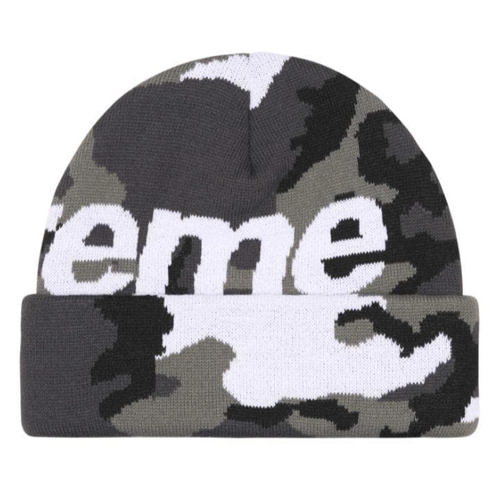 【期間限定～2/8】 Supreme Camo Big Logo Beanie
