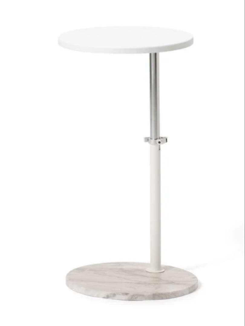 フランフラン モンテ サイドテーブル 2 マーブル 大理石風 高さ調節可能