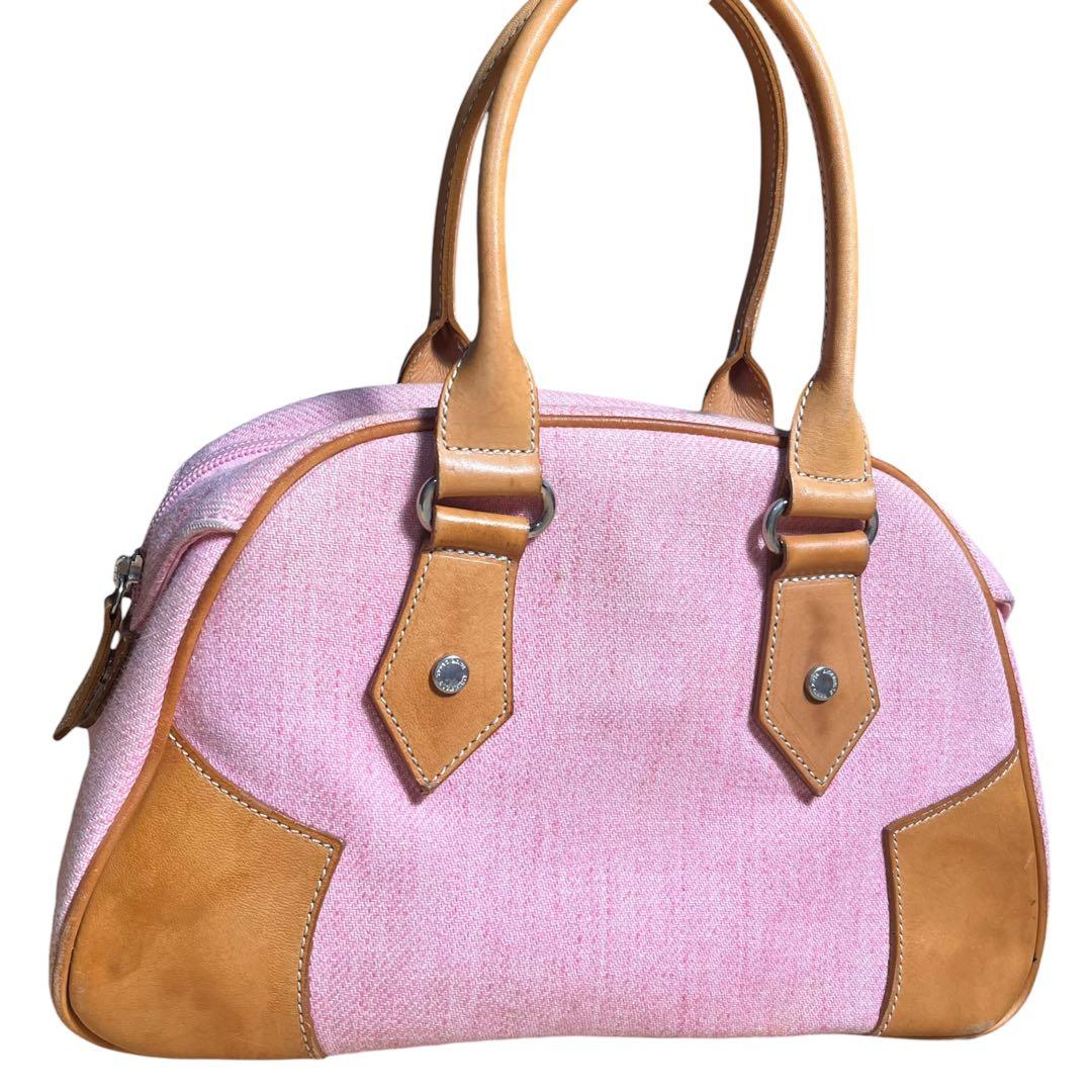 バーバリーブルーレーベル　ミニボストン　ハンドバッグ　レザ