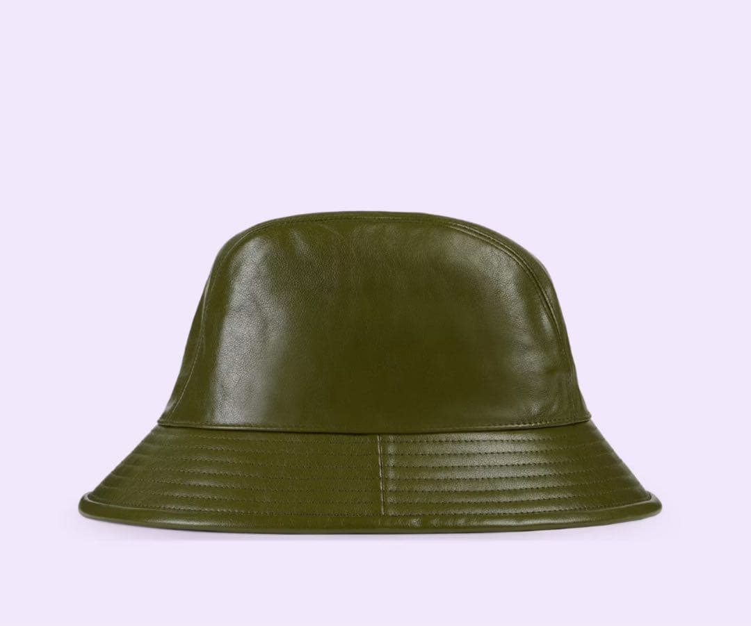 【新品未使用】　GUCCI レザーバケットハット