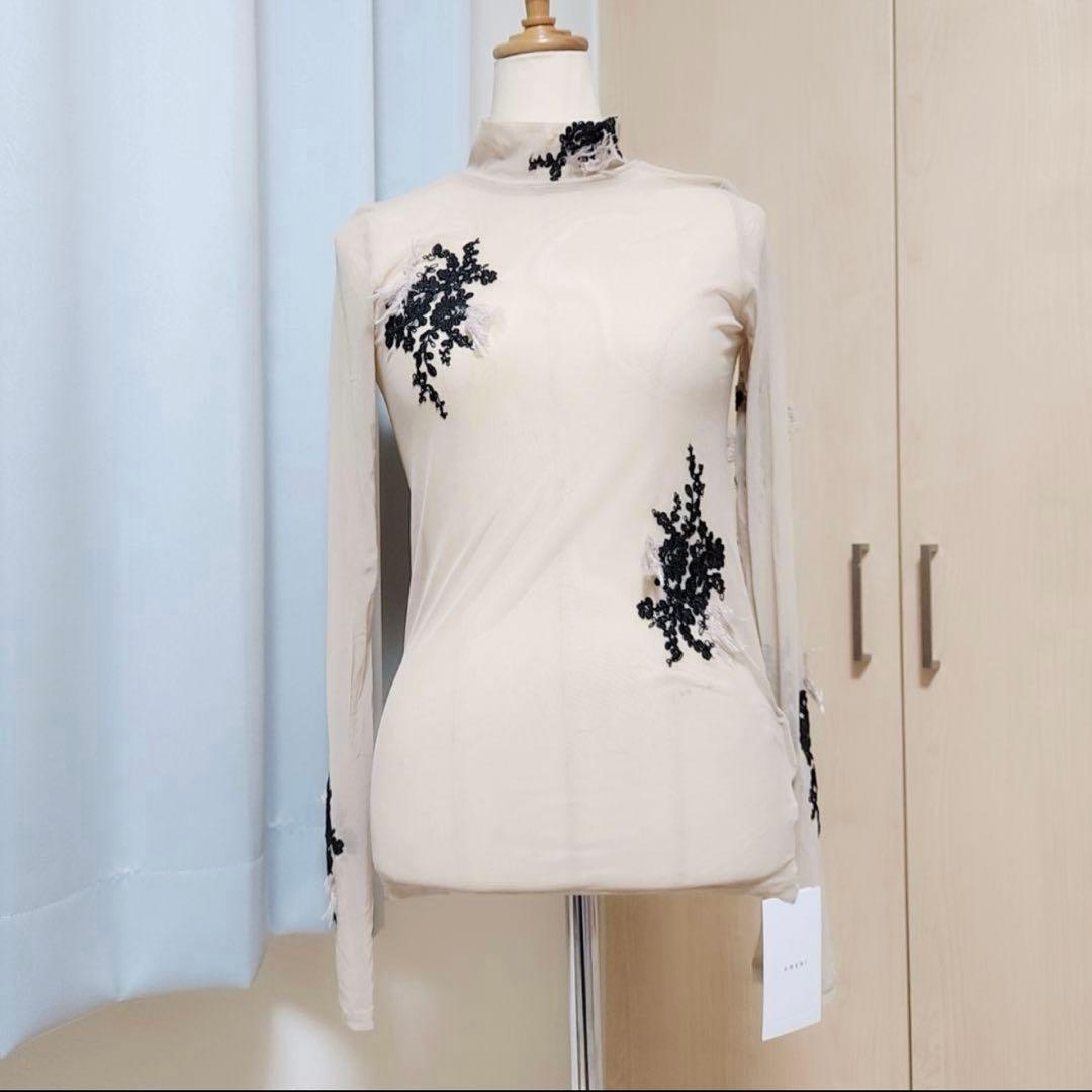 トップス AMERI VINTAGE UND FUR EMBROIDERY SKINTOP