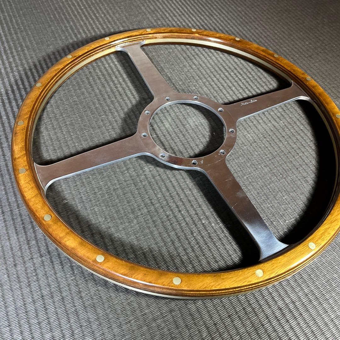 モトリタ　ウッドステアリング　4スポーク