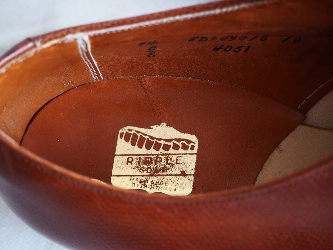 靴 70s Alden 4051 Algonquin Ripple sole