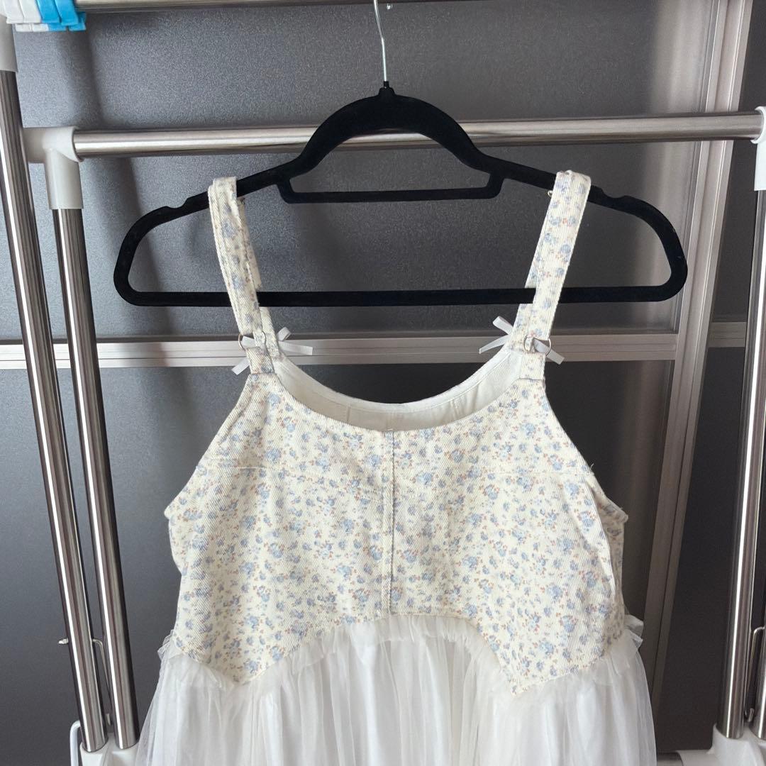 merry jenny petit flowerチュールキャミワンピース