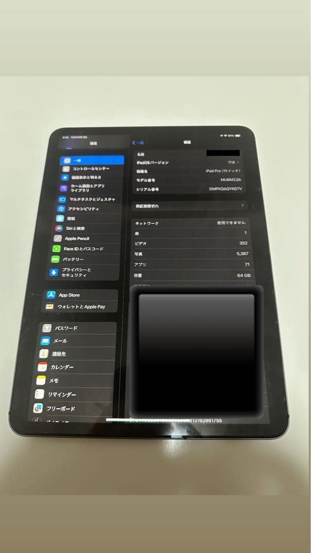 【カケル】iPad pro(第1世代) 64GB スペースグレー