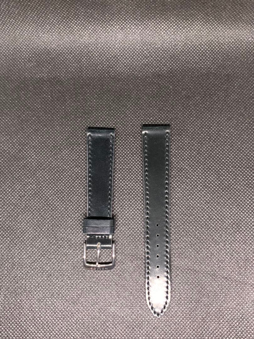 NOMOS　コードバン ベルト 純正 尾錠付　18mm ノモス ブラック 未使用