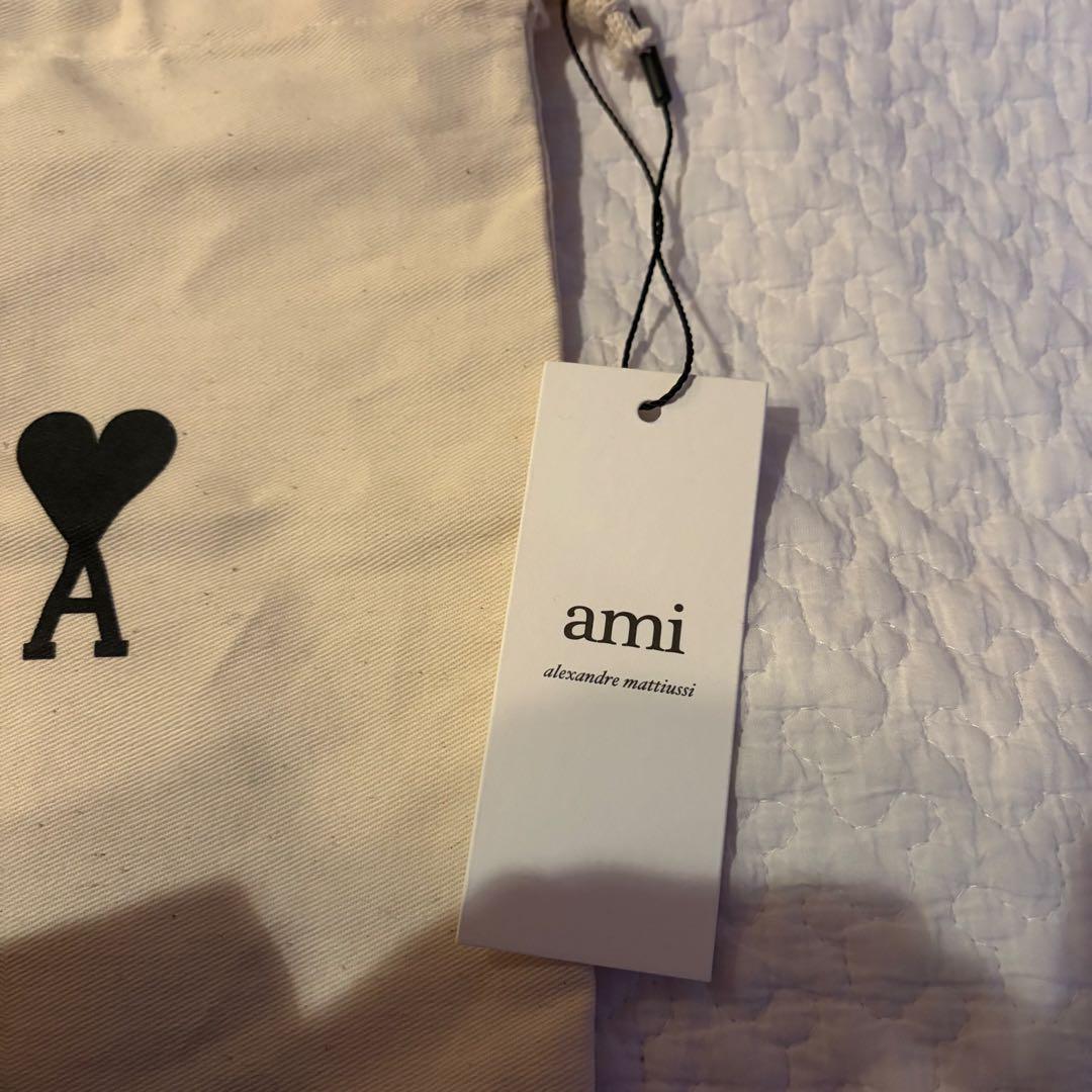 Ami paris ブラック ニット帽 100%公式品